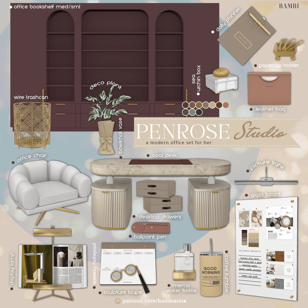 Скриншот мода Набор для офиса Penrose Studio